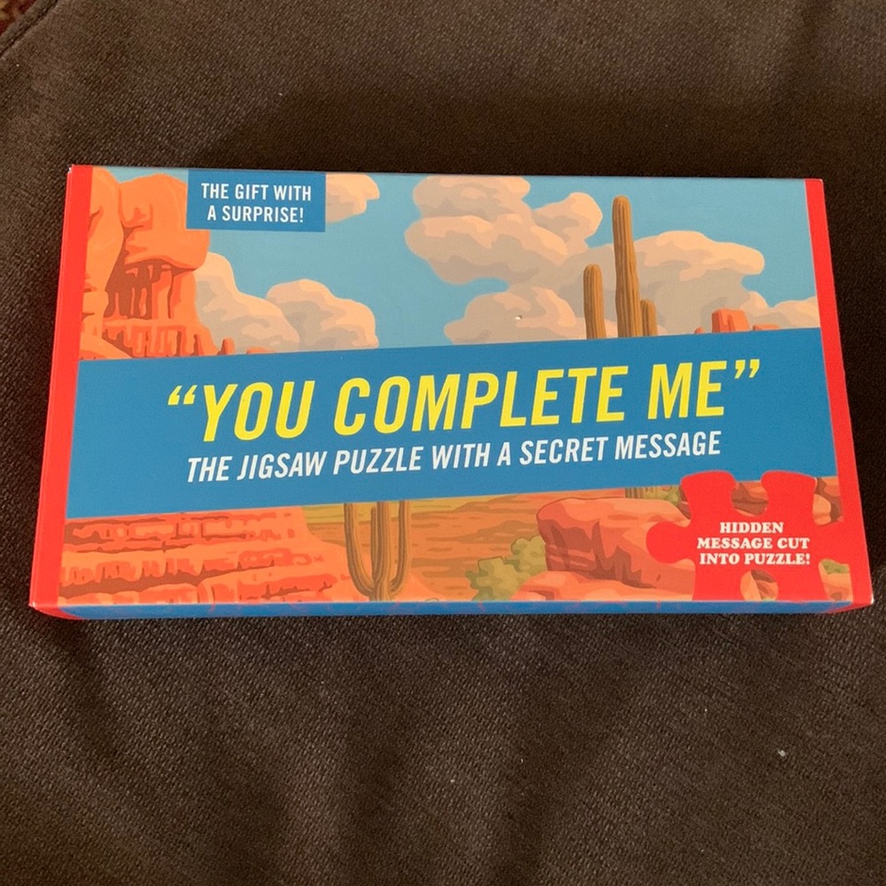 Knock Knock You Complete Me Desert Puzzle Gift